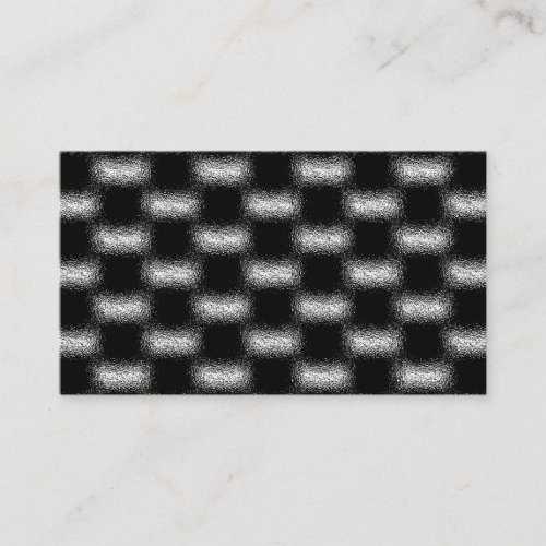 Modern Trendy Black and White Pattern Business Card