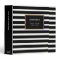 Modern trendy black white stripes personal