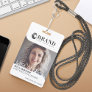 Modern & Trendy Business Professional Photo ID Badge