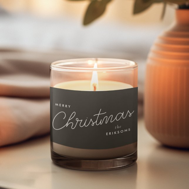 Modern Trendy Christmas | Forest Green Dark Dusky Scented Candle (Creator Uploaded)