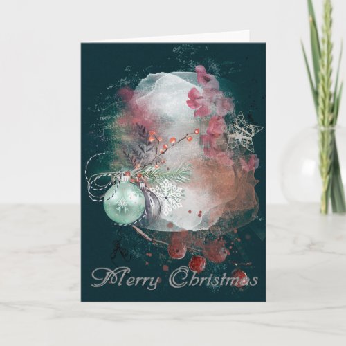 Modern Trendy Christmas Tree Holiday Card