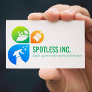 Modern Trendy Cleaning services logo professional Business Card