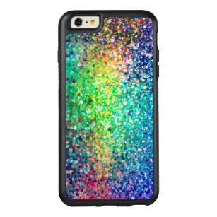 Modern Trendy Colorful Glitter Print OtterBox iPhone 6/6s Plus Case