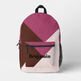 Modern Trendy Colorful Personalized Name Printed 