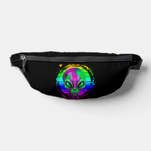 Modern Trendy Colorful Rainbow Alien Fanny Pack