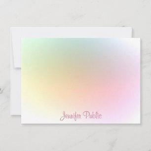 Modern Trendy Colorful Template Handwritten Script