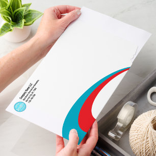 Modern Trendy Company Logo Business Return Address Envelope Mailers