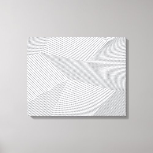 Modern trendy cool simple artistic pattern canvas print