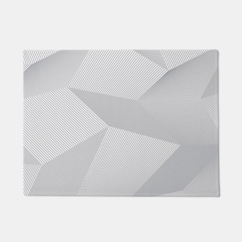 Modern trendy cool simple artistic pattern doormat