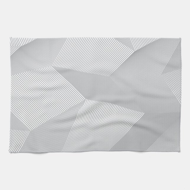 Modern, trendy, cool, simple, artistic pattern kitchen towel (Horizontal)