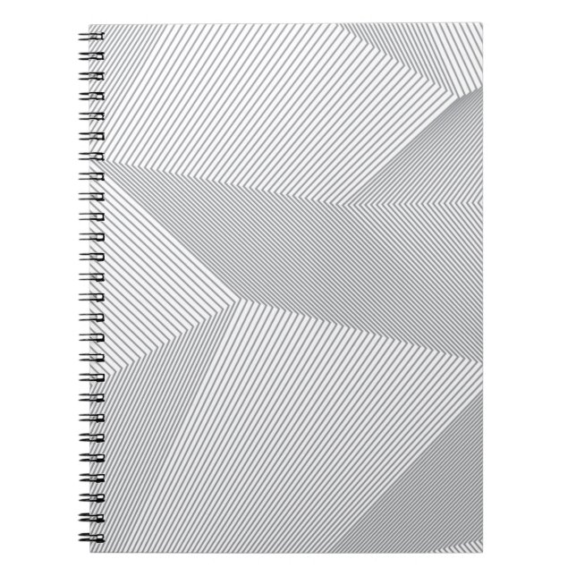 Modern, trendy, cool, simple, artistic pattern notebook (Front)