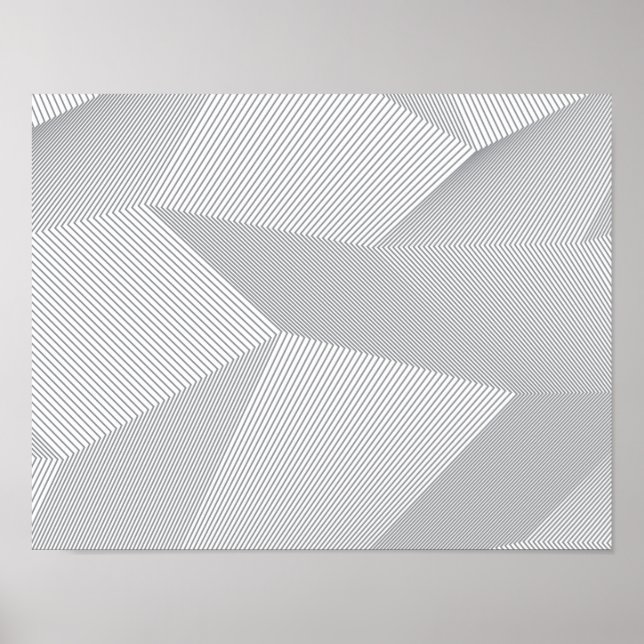 Modern, trendy, cool, simple, artistic pattern poster (Front)