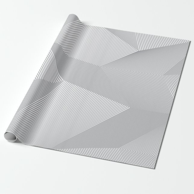 Modern, trendy, cool, simple, artistic pattern wrapping paper (Unrolled)