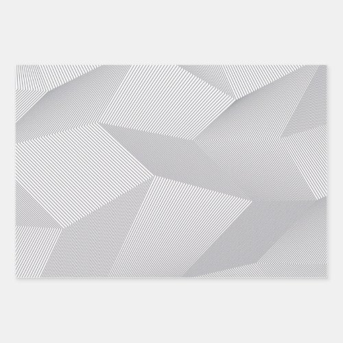 Modern trendy cool simple artistic pattern wrapping paper sheets