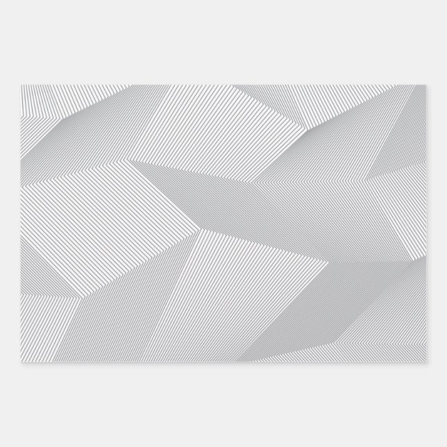 Modern, trendy, cool, simple, artistic pattern wrapping paper sheets (Front)