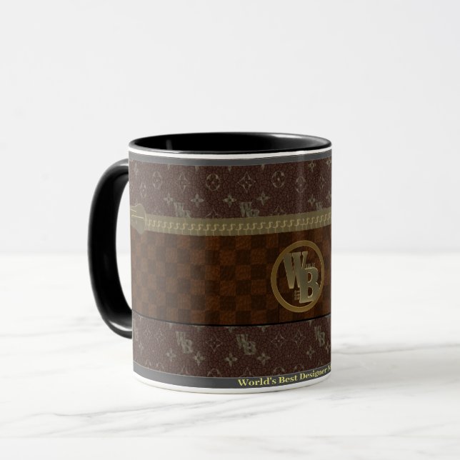Modern & Trendy Custom World's Best Designer Mom Mug (Front Left)