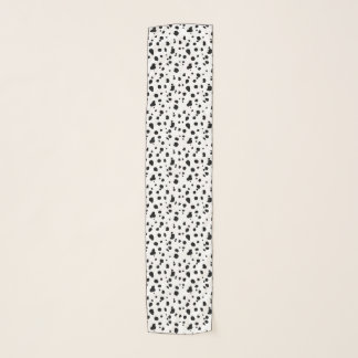 Modern Trendy Dalmatian Print Scarf