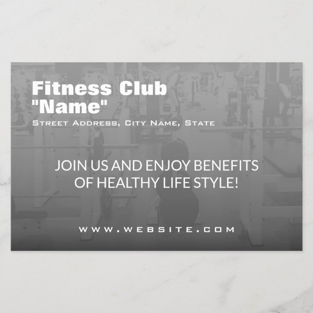 Modern trendy design promo style flyer (Front)