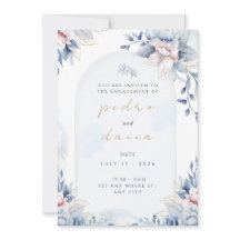 Modern Trendy Designer Dusty Rose Blush Wedding