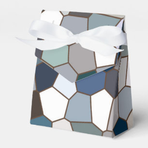 Modern Trendy Earth Toned Pattern Favor Boxes