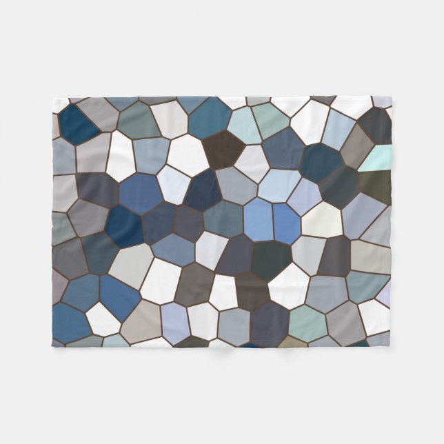 Modern Trendy Earth Toned Pattern Fleece Blanket (Front (Horizontal))