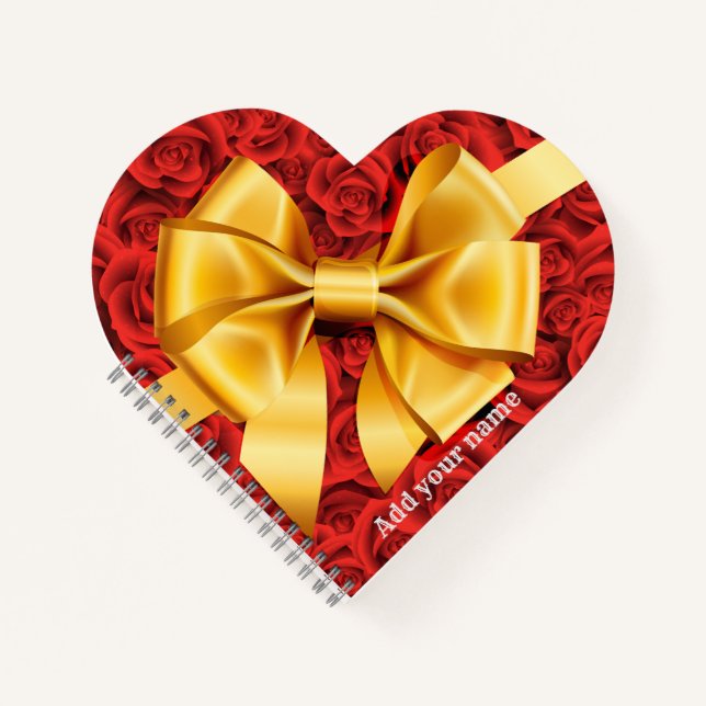 Modern Trendy Elegant Best Popular Love Notebook (Front)