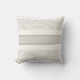 Modern Trendy Elegant Color Harmony Chic Striped Throw Pillow