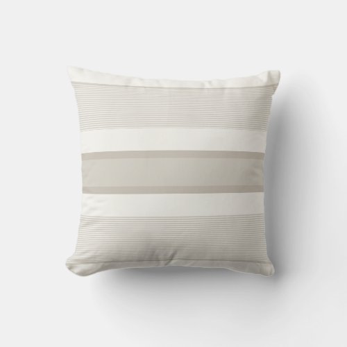 Modern Trendy Elegant Color Harmony Chic Striped Throw Pillow