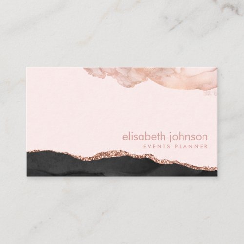 Modern Trendy Elegant Professional Makeup Artist   Business Card