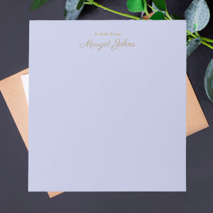Modern Trendy Elegant Professional Pastel Purple  Notepad