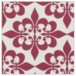 Modern Trendy Elegant Vintage Burgundy Damask  Fabric