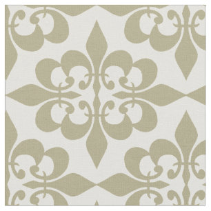 Modern Trendy Elegant Vintage Sage Damask Fabric