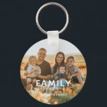 Modern Trendy Family Is Forever Photo  Keychain<br><div class="desc">Modern Trendy Family Is Forever Photo Keychain</div>