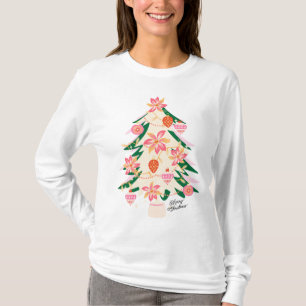 MODERN Trendy festive Retro christmas Tree holiday T-Shirt