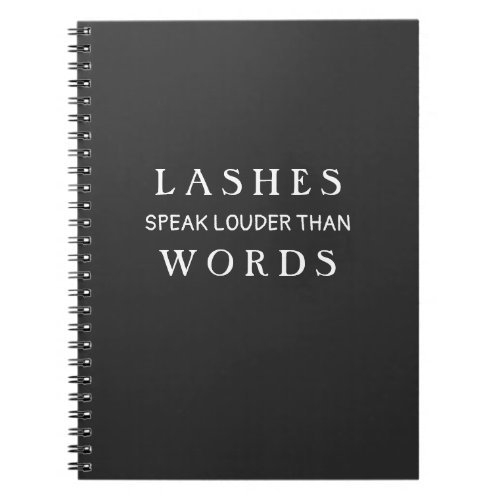 Modern Trendy Girly Quote on Notebook