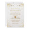Modern Trendy Gold Confetti Dots Wedding Photo