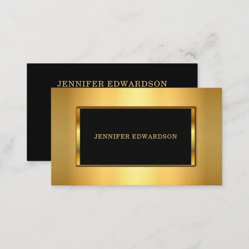 Modern trendy Gold Glitter stylish professional Business Card