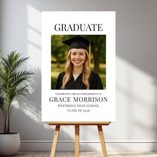 Modern Trendy Graduate Photo Graduation 