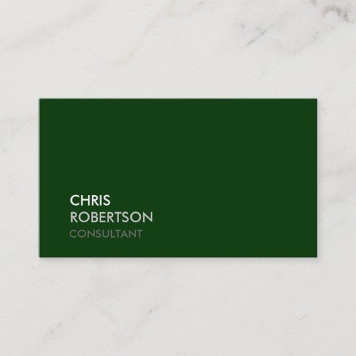 Modern Trendy Green Attractive Business Card