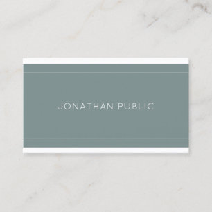Modern Trendy Green Minimalistic Design Luxury Business Card