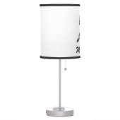 Modern Trendy Ice Hockey Player Personalized       Table Lamp (Left)