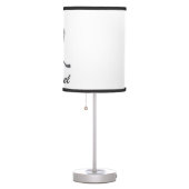 Modern Trendy Ice Hockey Player Personalized       Table Lamp (Right)