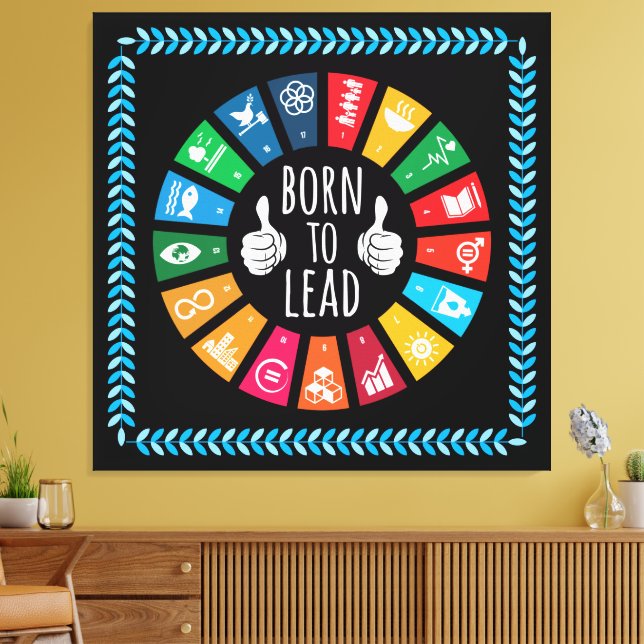 Modern Trendy Inspiring Keepsakes for Her Him Canvas Print (Insitu(LivingRoom))