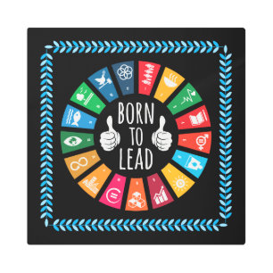 Modern Trendy Inspiring Keepsakes for Her Him Metal Print