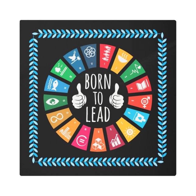 Modern Trendy Inspiring Keepsakes for Her Him Metal Print (Front)