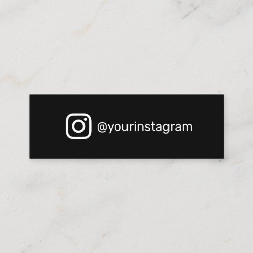 Modern trendy Instagram social media simple logo Calling Card