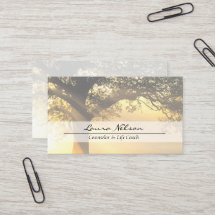 Modern Trendy Life Coach Mentor Business Card