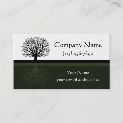Customizable Tree Business Card
