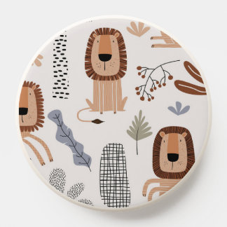 Modern Trendy Lion Popsocket