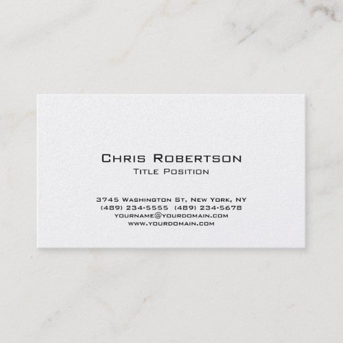 Modern Trendy Minimalist Charming Business Card